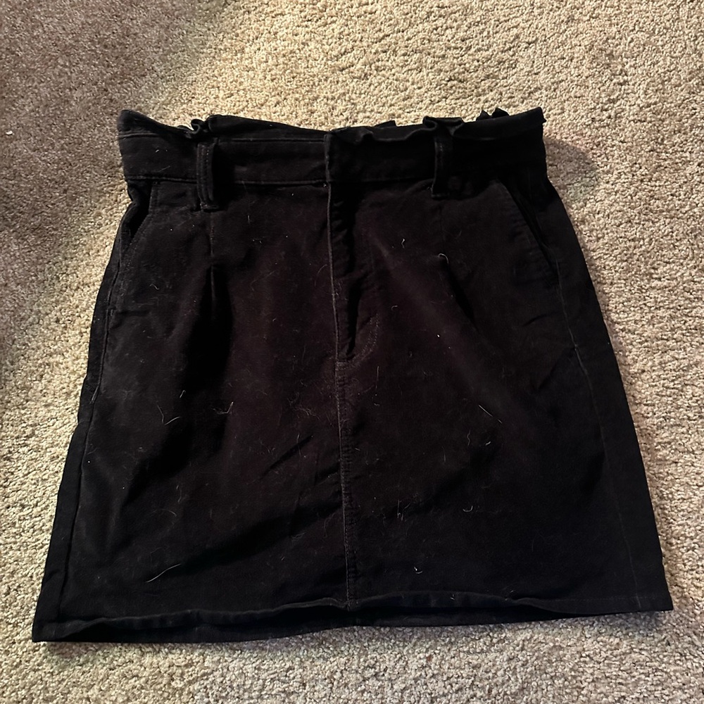 Express Elegant Black Mini Skirt